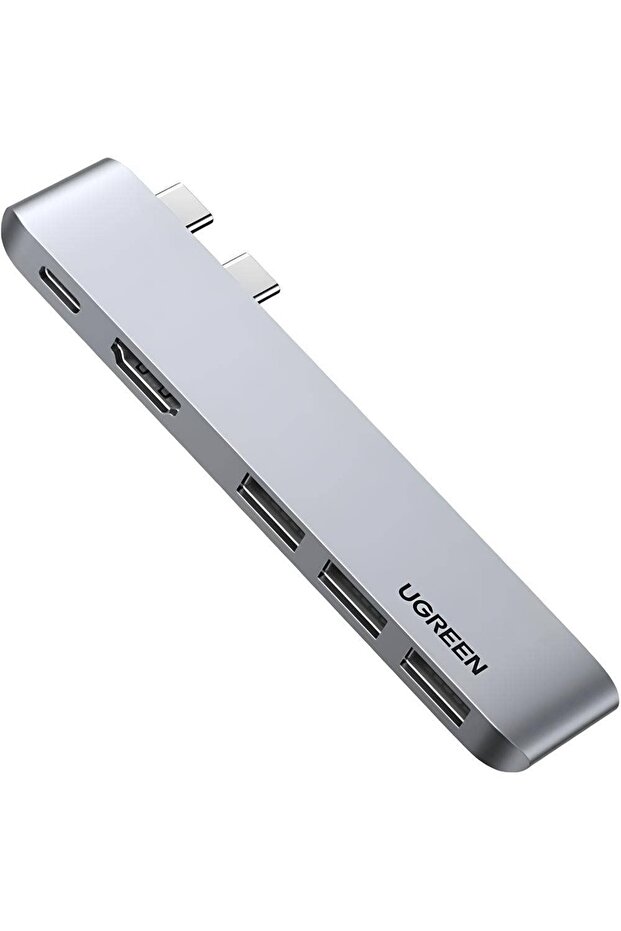 5-in-2 Dual USB-C to 4K HDMI + USB-A 3.0x3 + Thunderbolt USB-C 100W PD 3.0 Port- CM251-60559B