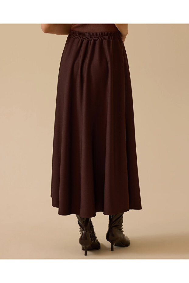 Elastik Bel Kloş Etek - 3