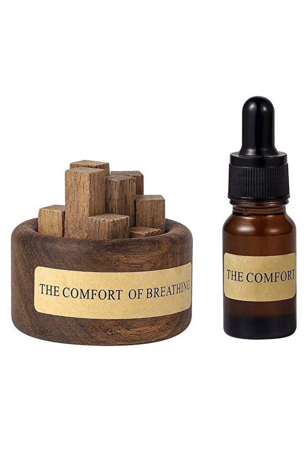 مجموعة زيوت عطرية للعلاج بالروائح على شكل ناشر من الخشب الصلب - 4