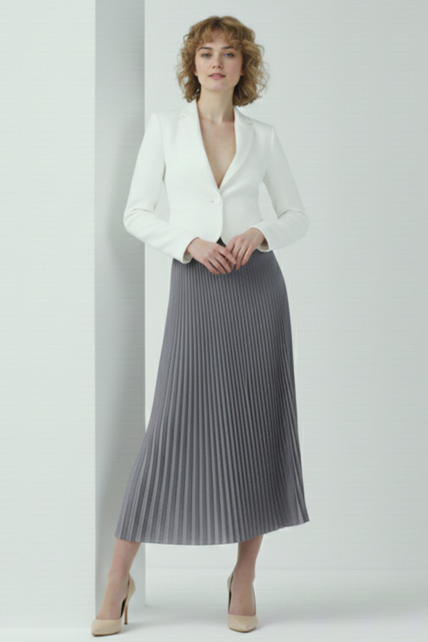 Piliseli Etek 4560 Antrasit - 2