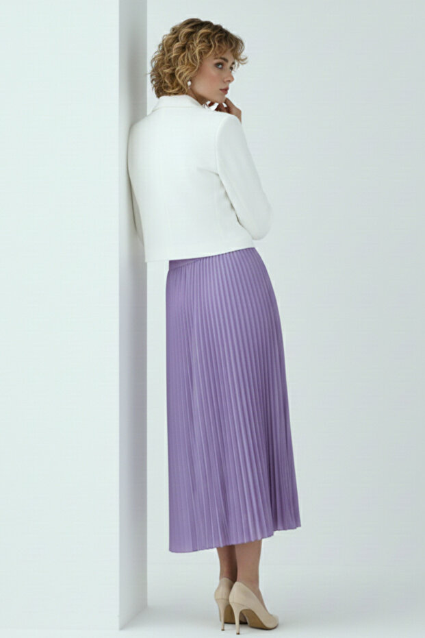 Piliseli Etek 4560 Lila - 4