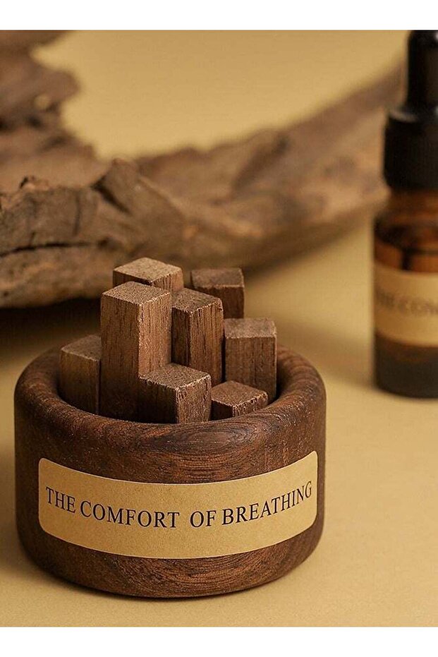 مجموعة زيوت عطرية للعلاج بالروائح على شكل ناشر من الخشب الصلب - 2