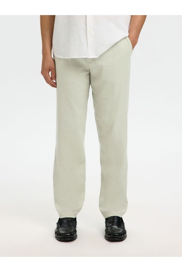 Hose Slim Tapered Leinenmix