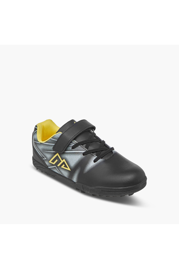 Boys Printed Hook & Loop Football Shoes
