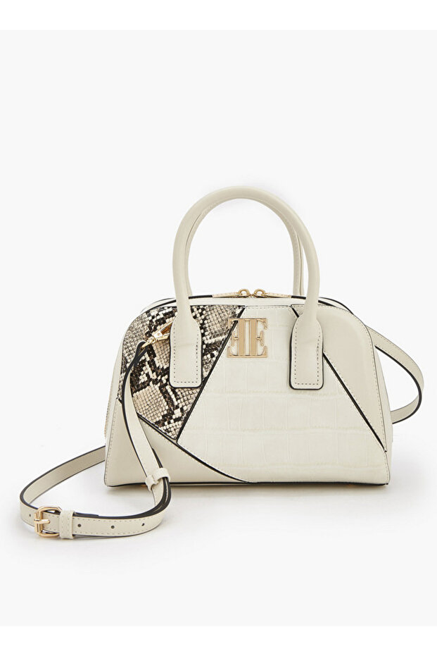 Textured Dome Bag with Detachable Strap - H 17 cms