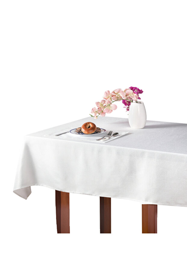 مفرش طاولة مستطيل أنيق وبسيط، مقاس 150 × 250 سم - 1