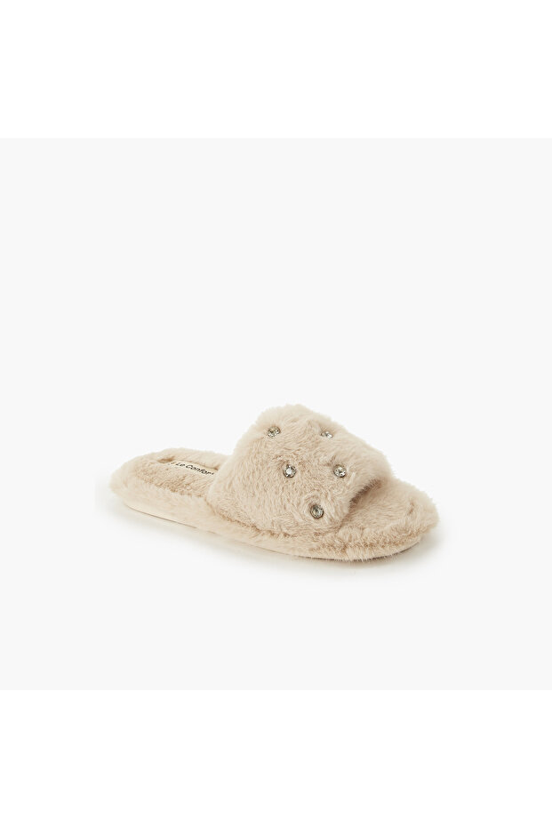 Women Embellished Bedroom Slides