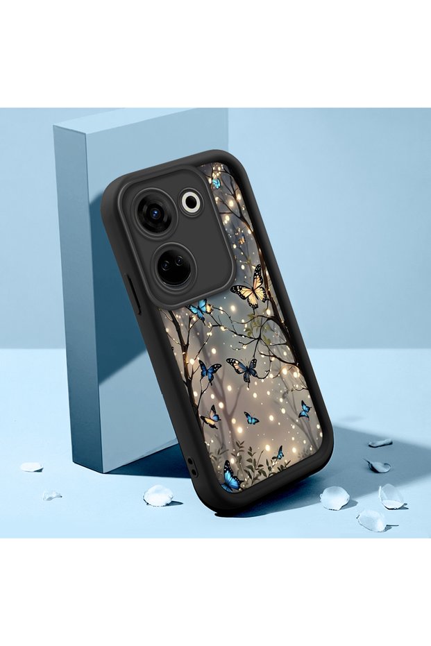 Tecno Camon 20 Pro 5g Compatible Butterfly Group Soft Silicone Anti-Fall Phone Case