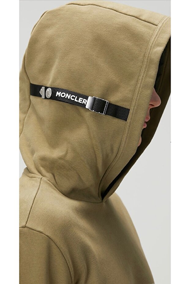 Haki Kapüşonlu Sweatshirt - 2