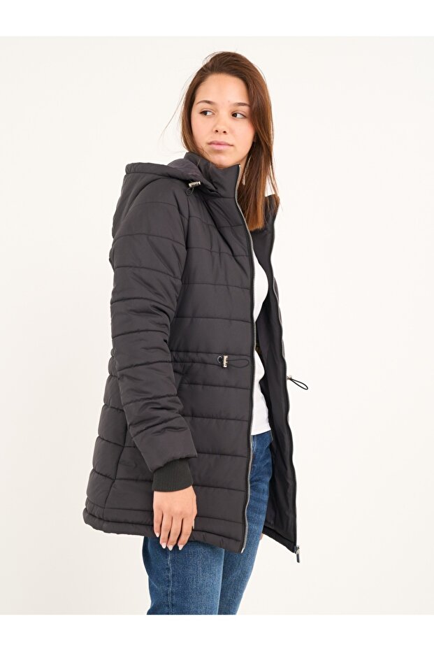 Jacheta dama cu buzunare si gluga - 7