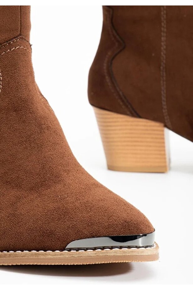 403 Kadın Canvas Topuklu Bot - 3