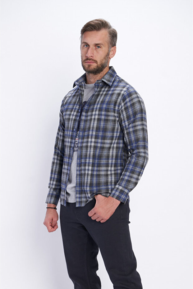 Camasa barbat cu maneca lunga si model - 4