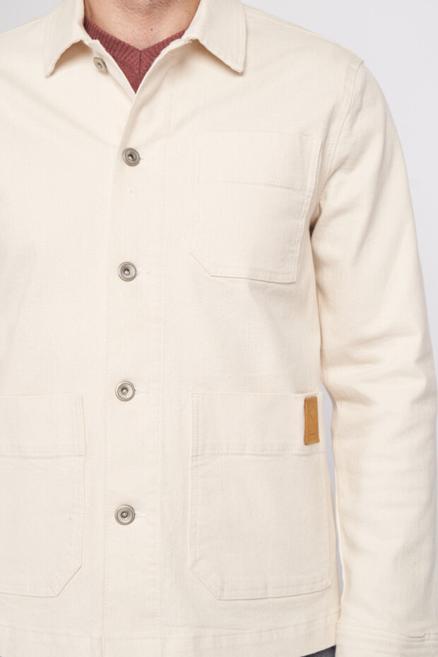 Men's denim jacket with patch pockets - 2