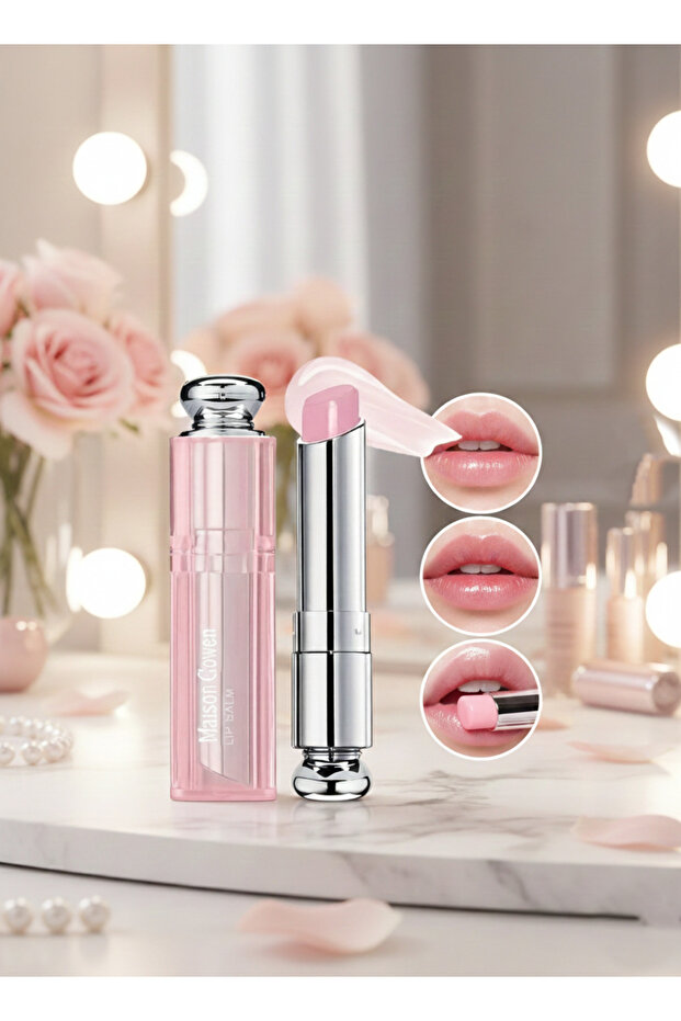 MAISON GLOWEN Ultra Nemlendirici Suya Dayanıklı Yüksek Pigmen Dudak Balsamı Uzun Süre Kalıcı Lip Balm