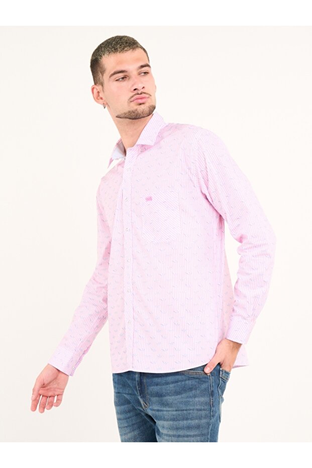 Camasa barbat cu maneca lunga si model - 6