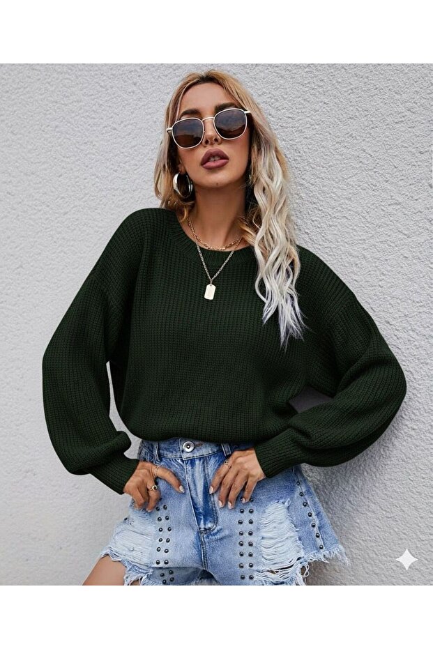 Women's Knitted Circular Neck Sweater