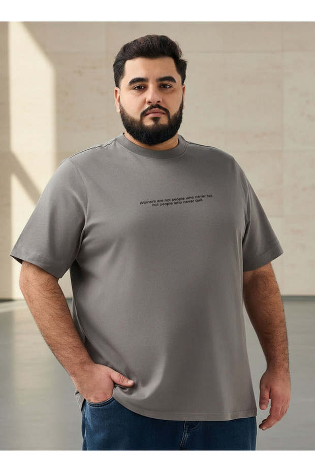 Men Regular Fit Crew Neck Short Sleeve Graphic Print T-shirt