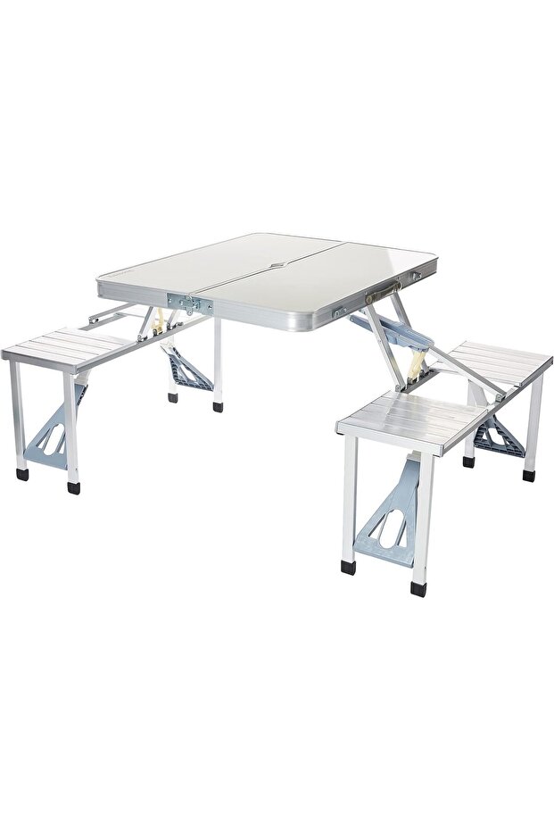 YU WELL Heavy Duty Folding Table (White, 135x65x66 cm)