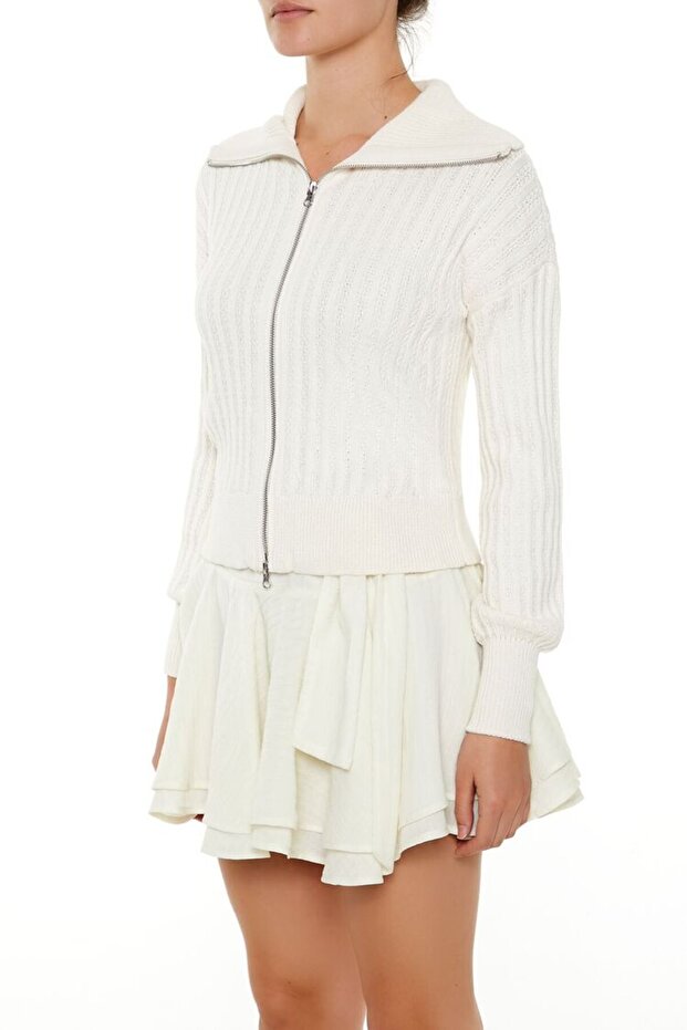 Fermuarlı Hırka - 4