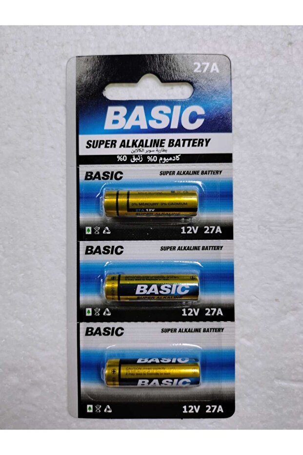Super Alkaline Battery 27A ,12V (Pack of 3)
