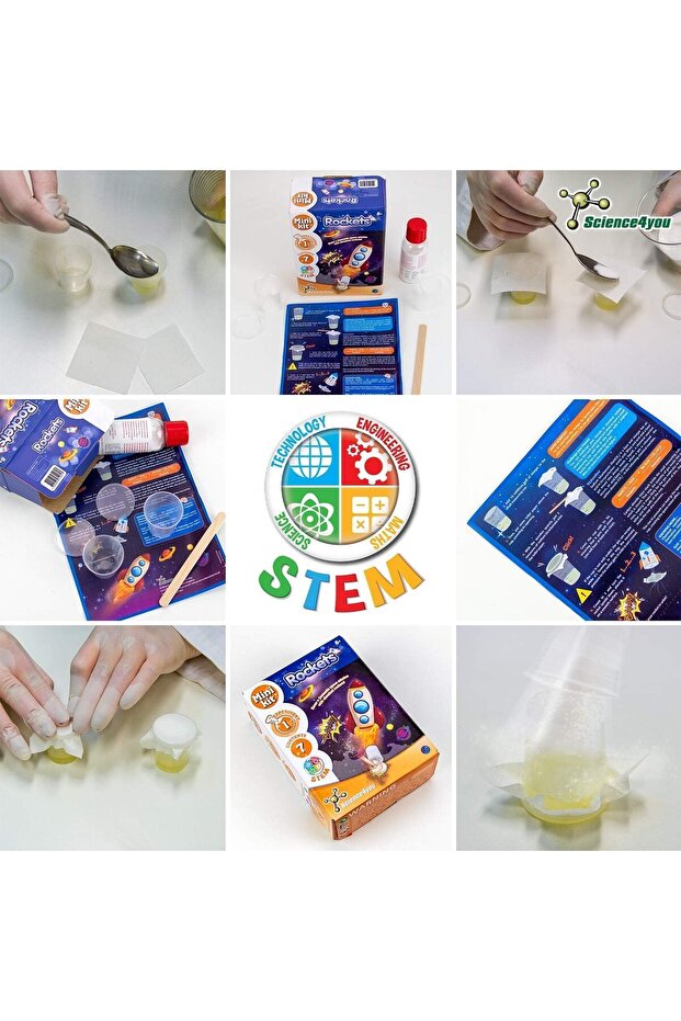 Science4you Mini Kit – Rockets | STEM Science Experiment Kit for Kids 8+