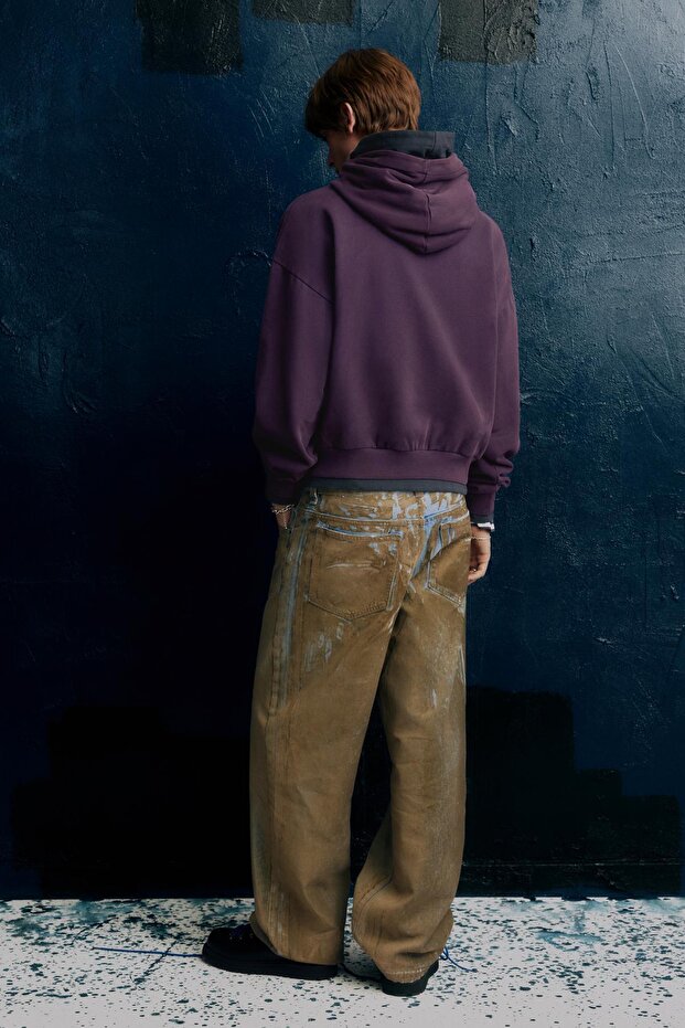 STWD strass kapüşonlu sweatshirt - 3