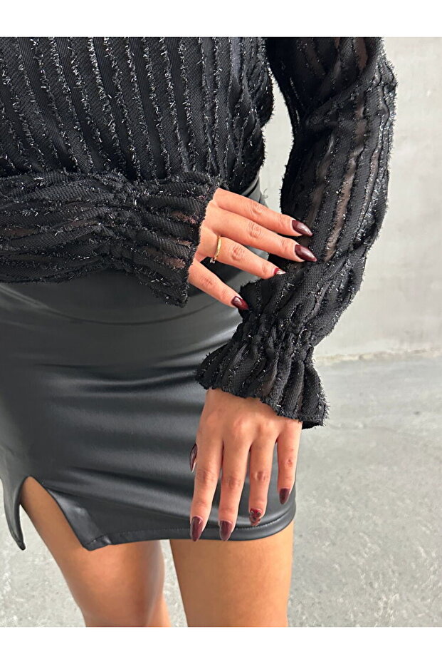 SİMLİ SAKALLI BLUZ - 4