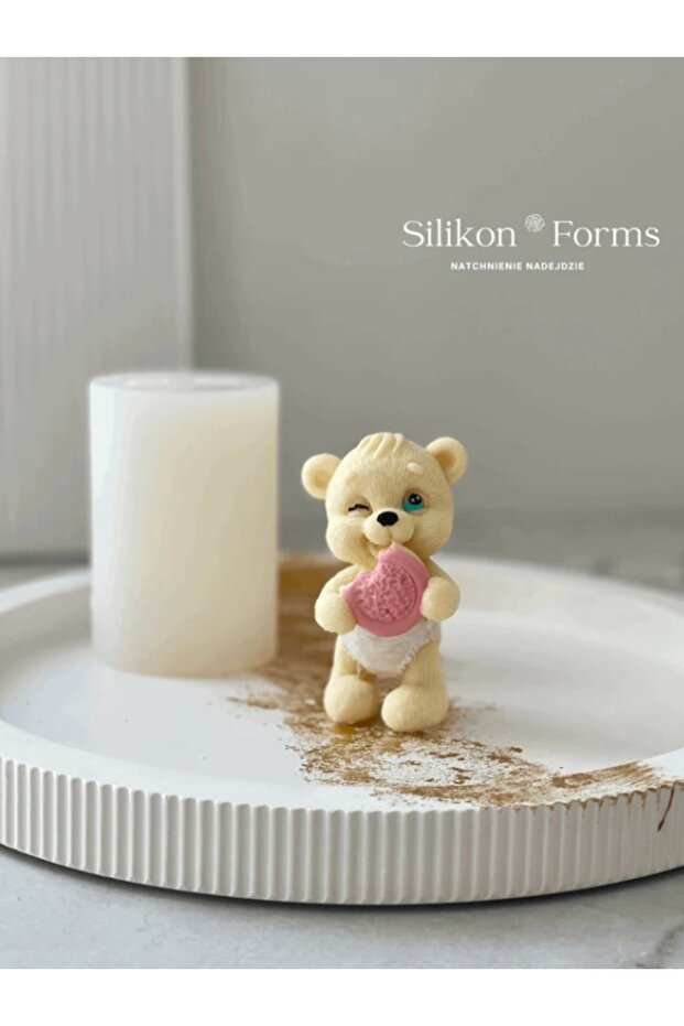 Silicone mold Teddy bear with biscuits - 2