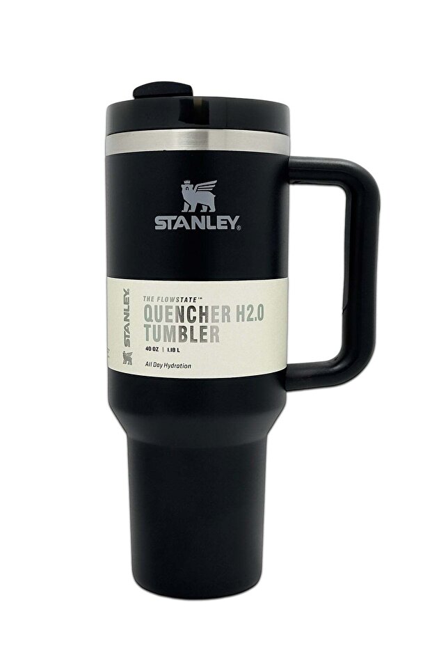 Stanley Quencher H2.0 FlowState Stainless Steel Tumbler - Black, 40 oz