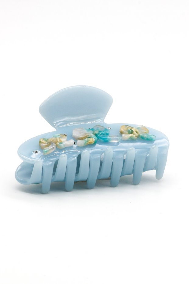 Blue Colored Latch Buckle with Octopus Figure
