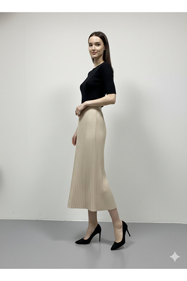 MARKA PLİSELİ ETEK - 5