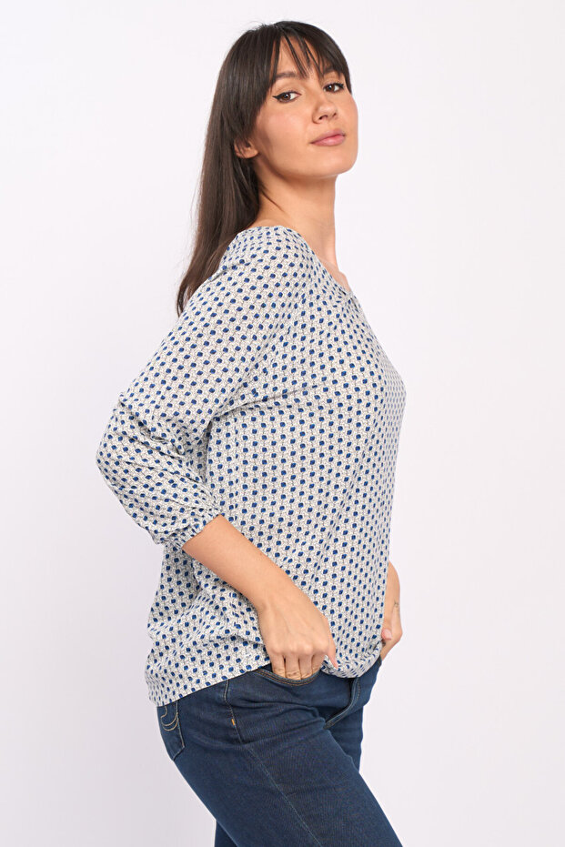 Camasa dama maneca lunga cu model - 5
