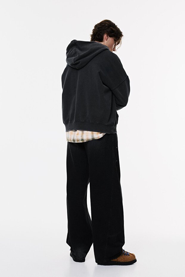 Fermuarlı STWD kapüşonlu sweatshirt - 4