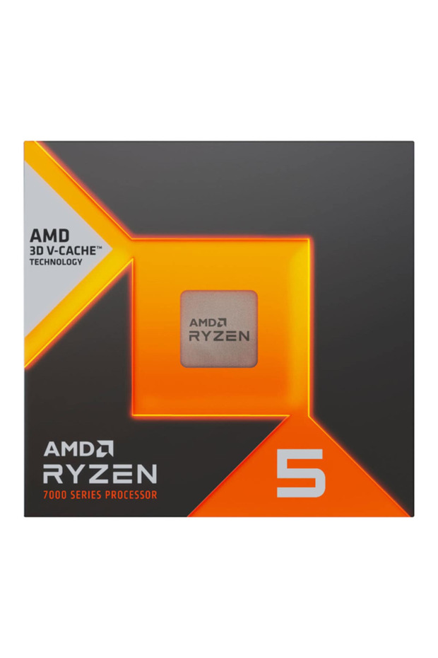 معالج RYZEN 5 7500X3D سداسي النواة، 4.00-4.50 جيجاهرتز، ذاكرة تخزين مؤقت 104 ميجابايت، 65 واط، مقبس AM5، علبة، (مع رسومات داخلية، مروحة)