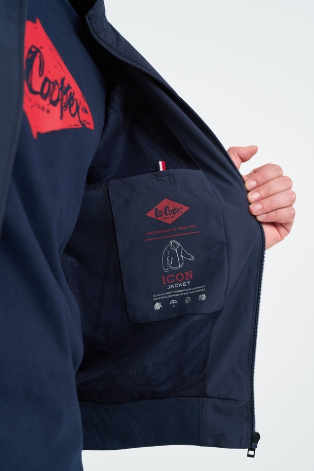 Men's thin jacket in solid color - 4