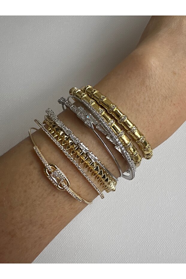 çelik taşlı bileklik - 2