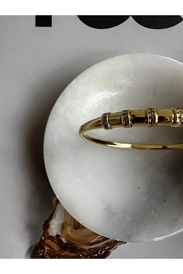 çelik taşlı bileklik - 5