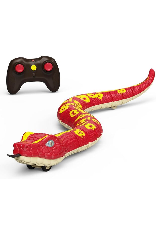 لعبة ثعبان أحمر عملاق AN2947Z تعمل بجهاز تحكم عن بعد (للأعمار من 6 سنوات فما فوق) - 1