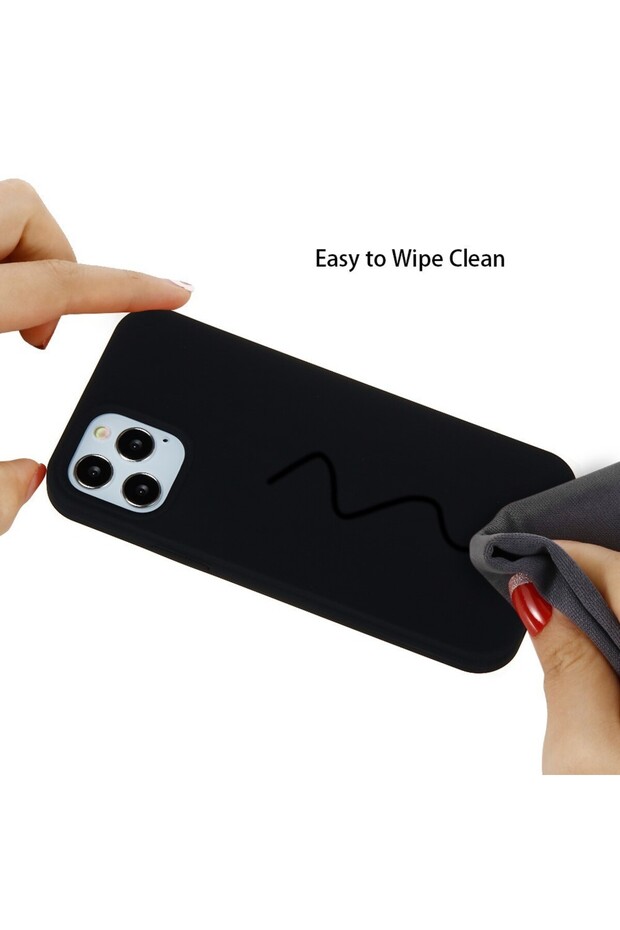 Protective case compatible with Apple iPhone 11 Liquid Silicone Case Black - 4