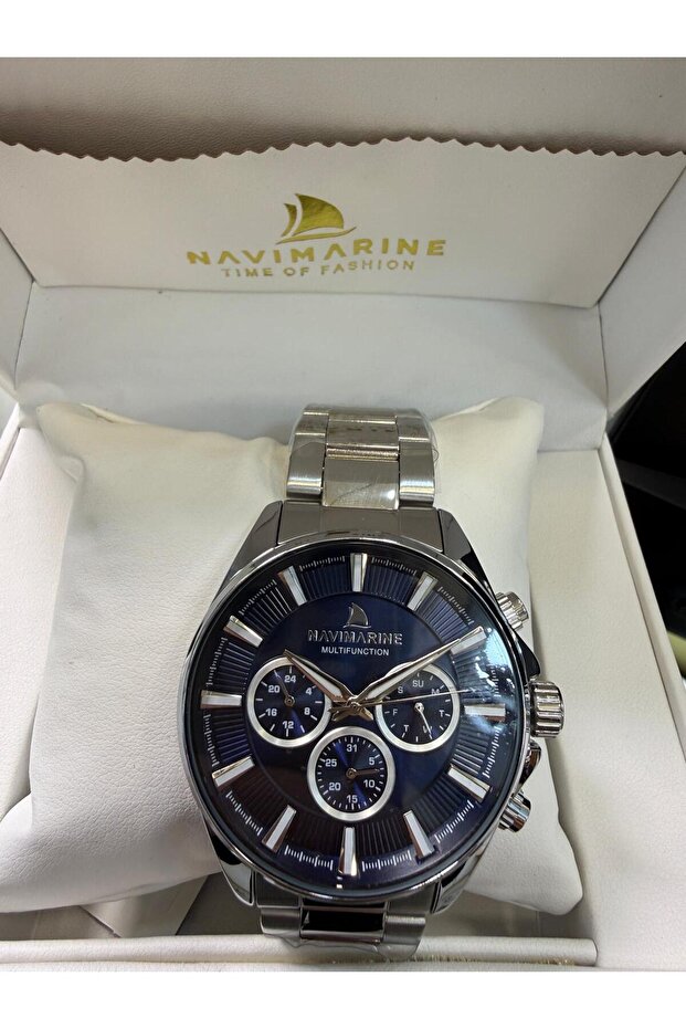 Steel Case Cord Men's Wristwatch