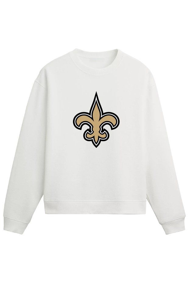 New Orleans American Football White Regular Sweatshirt