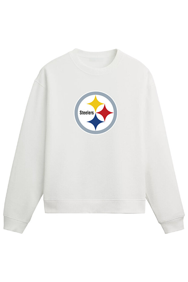Pittsburgh American Football White Regular Sweatshirt