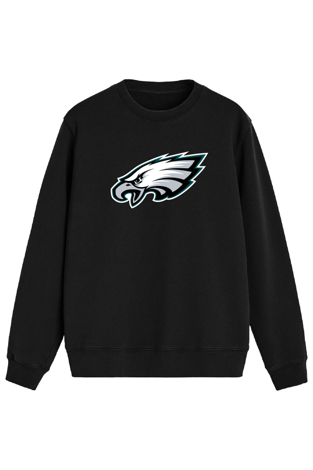 Philadelphia American Football Black Regular Sweatshirt