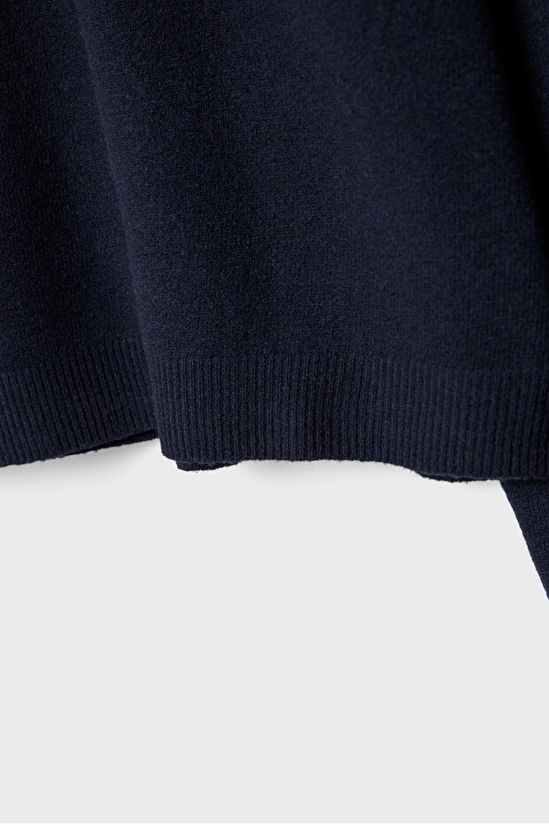 Basic balıkçı yaka Kazak - 7