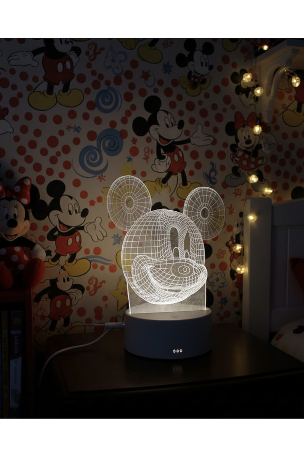 Mickey Mouse 3D Masa Lambası - 1