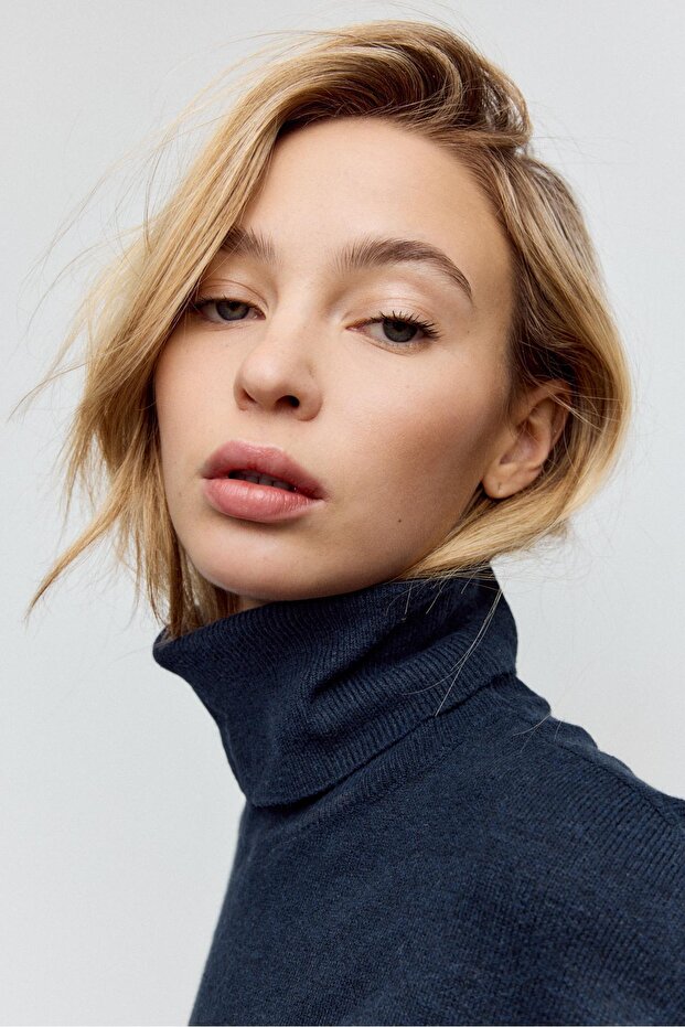 Basic balıkçı yaka Kazak - 3