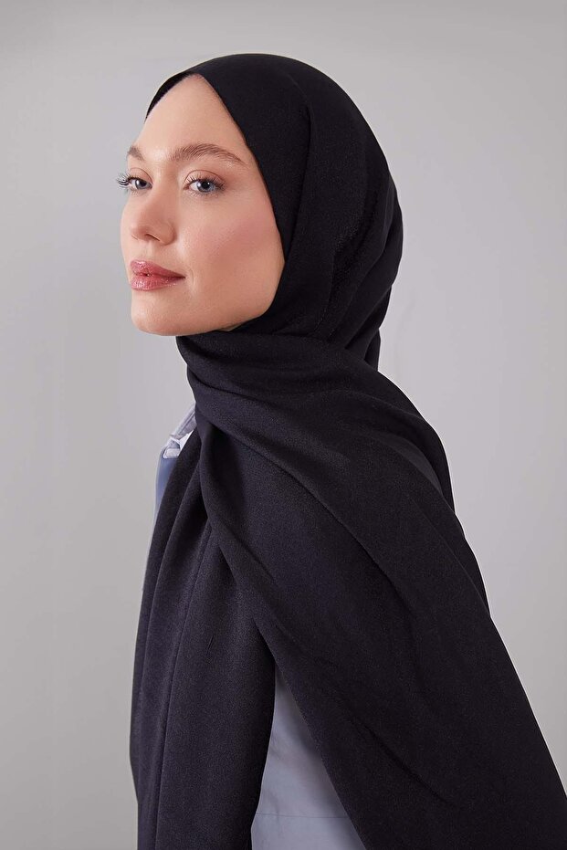 شال بودروم أسود لامع - 3