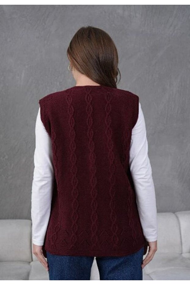 Triko Anne Örme Yelek - 3