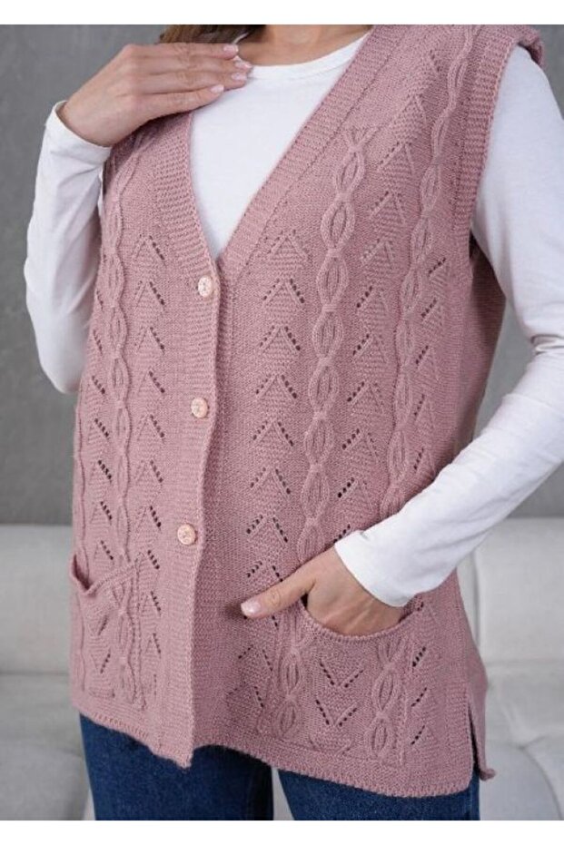 Triko Anne Örme Yelek - 2