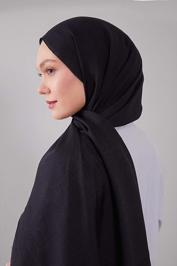 شال بودروم أسود لامع - 4